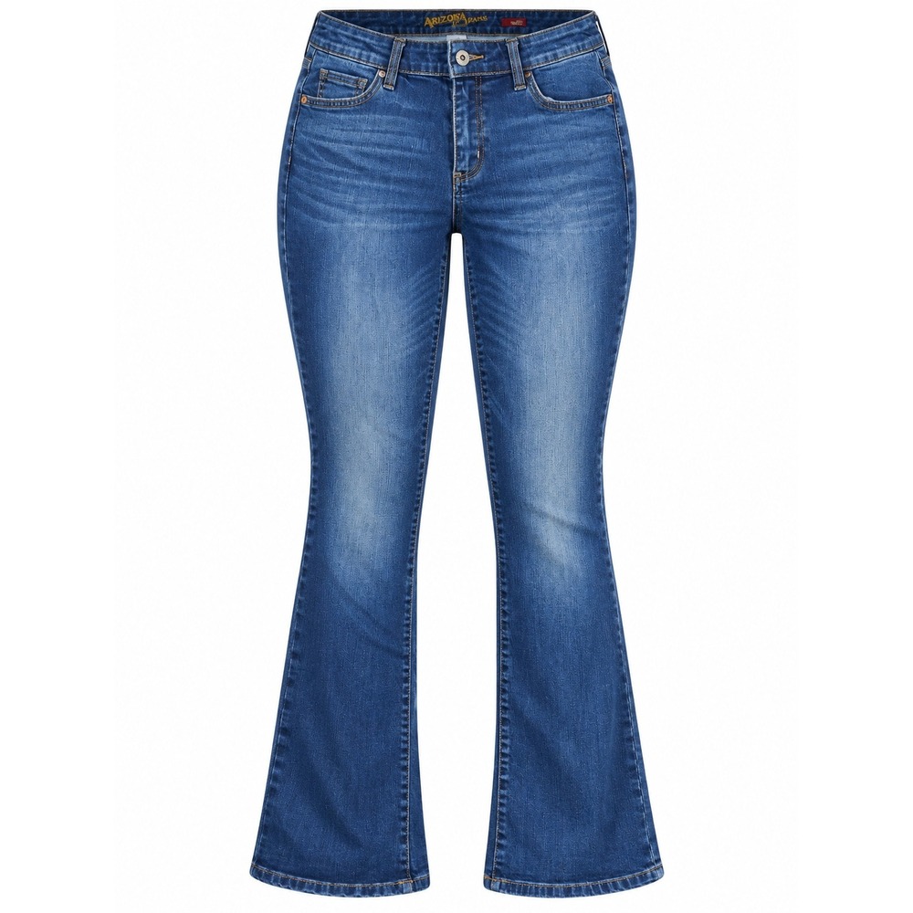 Arizona Jean Co Women Medium Wash Bootcut Flare Stretch Jeans Size 13 34x33